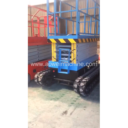 Cheap price high quality of crawler lifting platform rubber tracked scissor lift